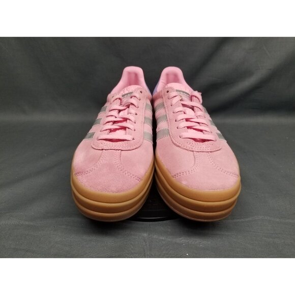 Adidas Gazelle Bold J Sneakers Suede Pink Silver Girls Size 4.5 DISPLAY MODEL! - Picture 3 of 15